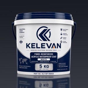Kelevan Fiber-Added Acrylic Waterproof Coat - White - 5 Kg